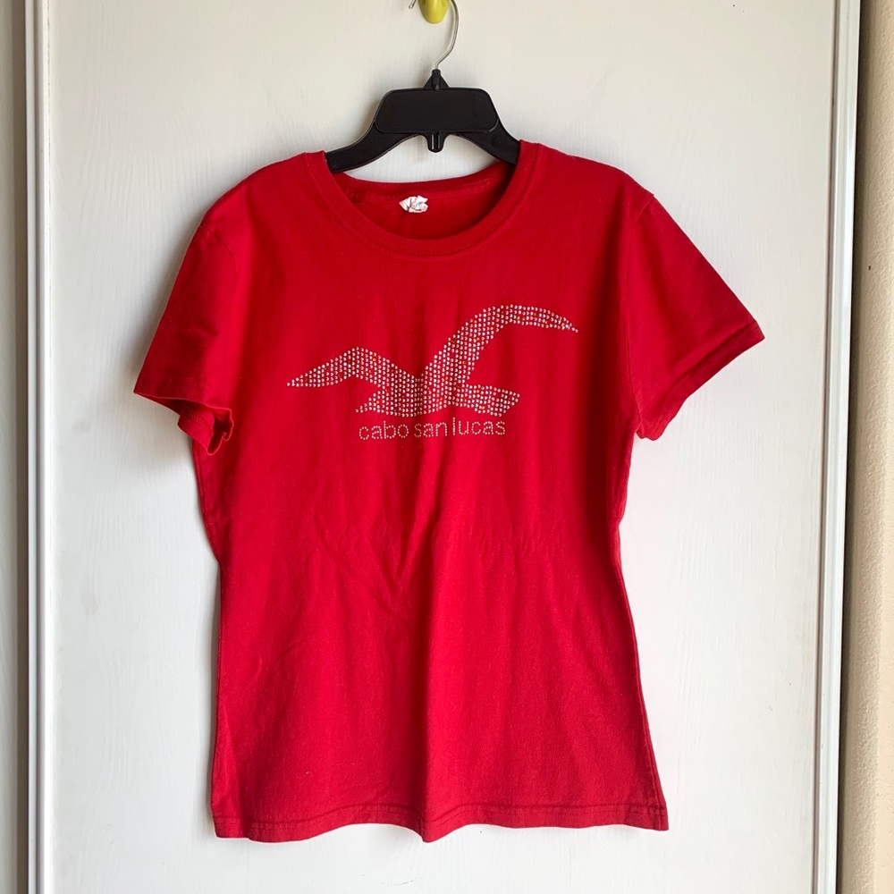 Cute bright red top